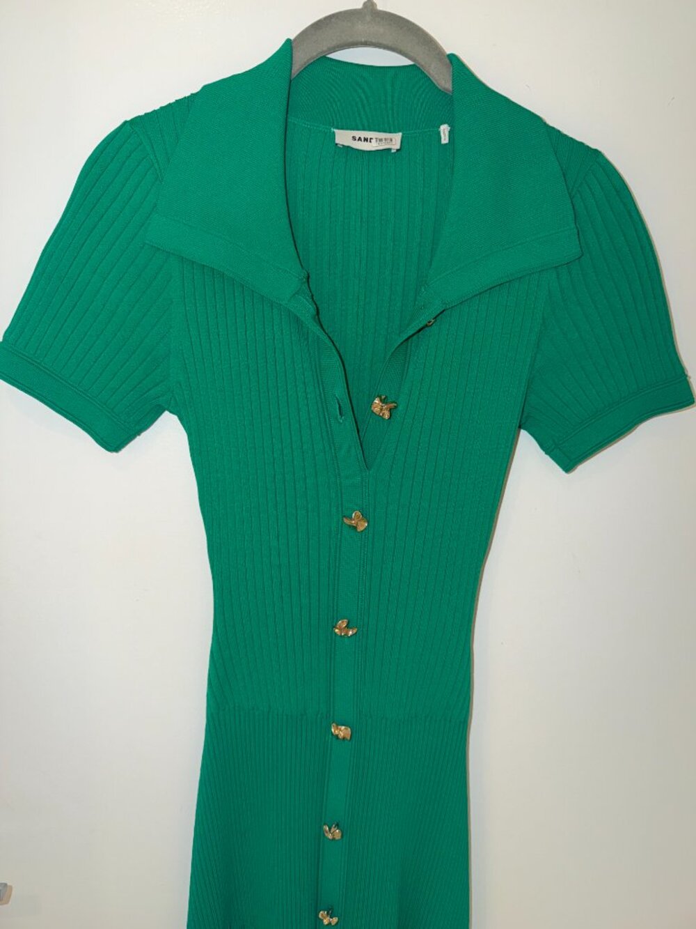 Sandro Lorel Dress, Size 4, Green - Picture 7 of 7